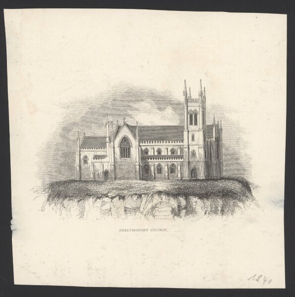 George Pike Nicholls - Ballymoodan Church - Holzstich - Erste Hälfte 19. Jhd.