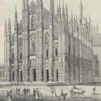 ? Gabriel - Der Dom zu Mailand - Lithographie - Erste...