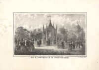 G. Waage - Die Wiesenquelle in Franzensbad - Lithographie...