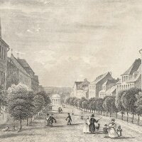 Unbekannt - Die Kaiserstrasse in Franzensbrunn -...