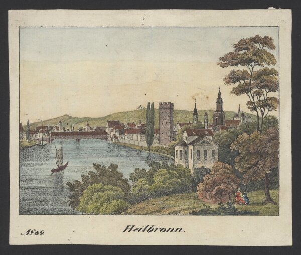 Unbekannt - Heilbronn - Kolorierte Lithographie - Erste Hälfte 19. Jhd.