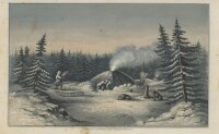 Carl Mayer - Trapper - Stahlstich - um 1853