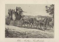 Albert Borcherdt - John Andlys Landkutsche - Stahlstich -...