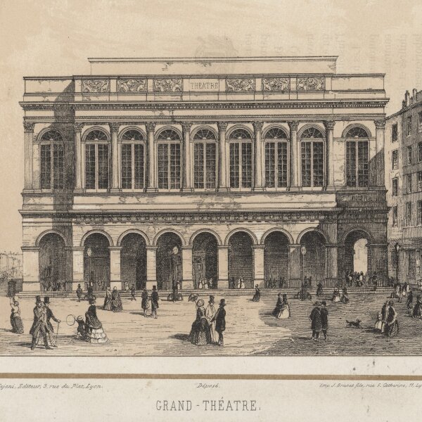 J. Brunet fils. - Grand Théatre - Stahlstich - nach 1850