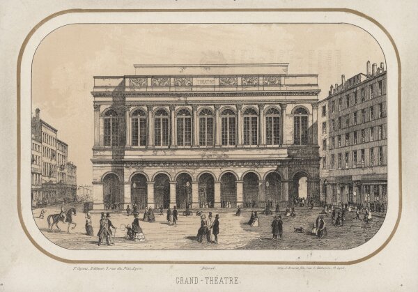 J. Brunet fils. - Grand Théatre - Stahlstich - nach 1850