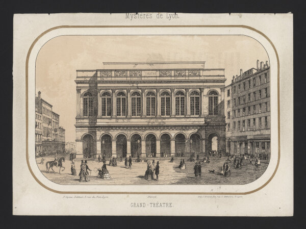 J. Brunet fils. - Grand Théatre - Stahlstich - nach 1850