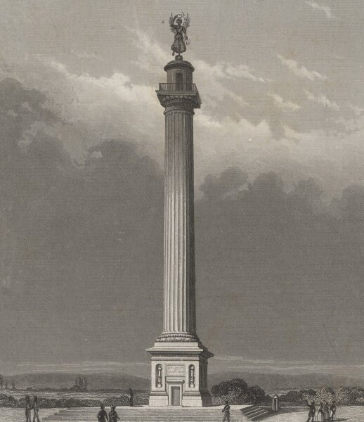 Albert Henry Payne - Das Waterloo Monument zu Hannover - Stahlstich - um 1850