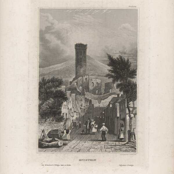Johann Poppel - Eppstein - Stahlstich - um 1840