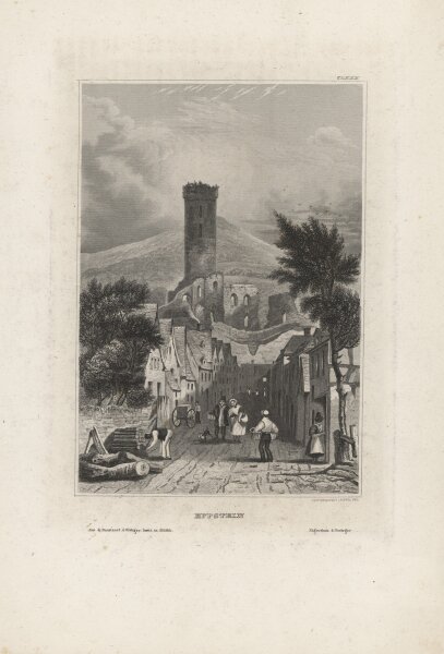 Johann Poppel - Eppstein - Stahlstich - um 1840