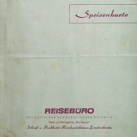 Schloss- und Parkhotel - Speisekarte - Offset - um 1960
