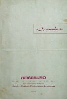 Schloss- und Parkhotel - Speisekarte - Offset - um 1960