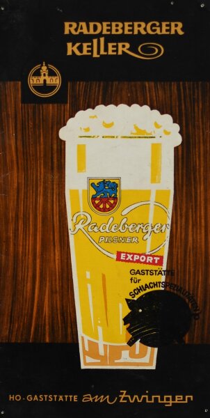 Radeberger Keller, HO Gaststätte am Zwinger - Speisen- und Getränkekarte - Offset - 1960er?
