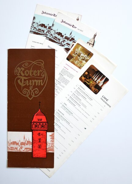 Roter Turm HO-Gaststätte - Menükarte - Offset - 18.1.1986