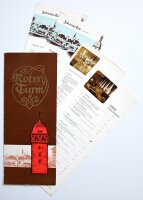 Roter Turm HO-Gaststätte - Menükarte - Offset -...