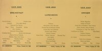 Moore McCormack Lines - Menükarte - Offset - 28.10.1955