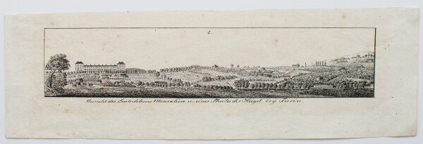 Unbekannt - Ansicth des Lustschlosses Moncaliere - Lithographie - Erste Hälfte 19. Jhd.
