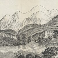 Unbekannt - der Mont-blanc - Lithographie - Erste...