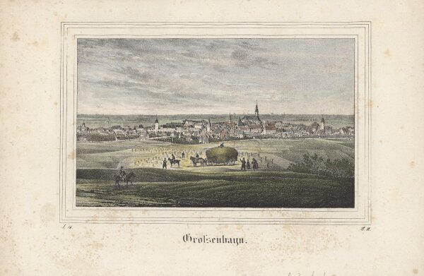 Unbekannt - Grossenhayn - Kolorierte Lithographie - Erste Hälfte 19. Jhd.