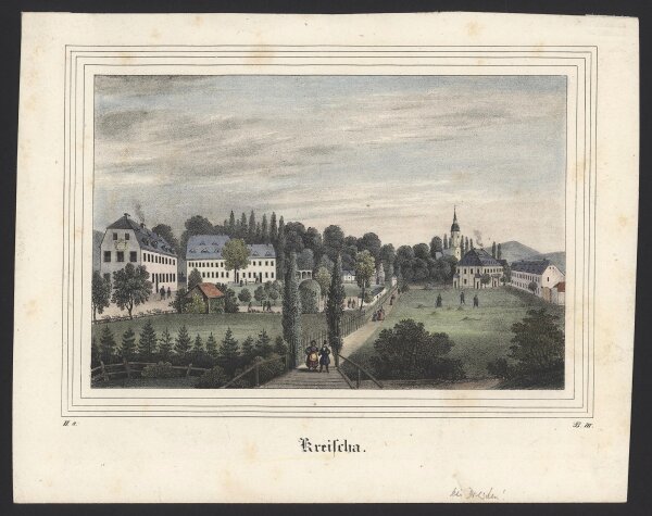 Unbekannt - Kreischa - Kolorierte Lithographie - Erste Hälfte 19. Jhd.