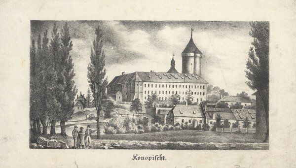Unbekannt - Konopischt - Lithographie - Erste Hälfte 19. Jhd.