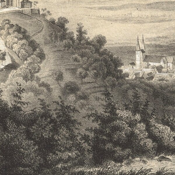 Unbekannt - Gernrode - Getönte Lithographie - Erste Hälfte 19. Jhd.