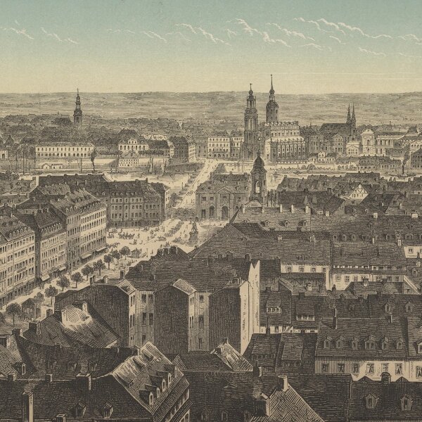 Bruno Heinrich Straßberger - Dresden - Getönter Holzstich - Zweite Hälfte 19. Jhd.