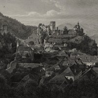 Ludwig Rohbock - Friesach in Kärnten - Stahlstich -...