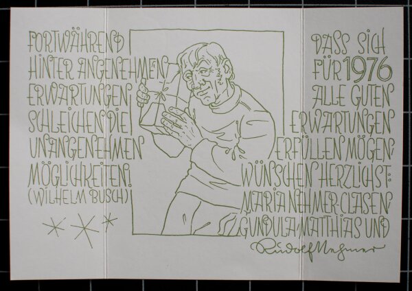 Wünsche mögen sich erfüllen" - 1975 - Lithografie"