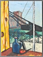 Gregor Krauskopf - Stillleben mit Pfeife vor Kran 3 -...