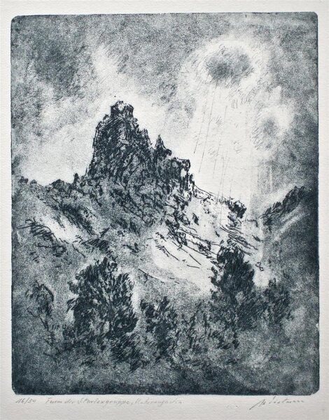 Hans Dietmann - Unterengadin - o.J. - Radierung