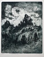 Hans Dietmann - Valbella - o.J. - Radierung