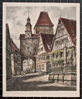 Alfred Jensen - Rothenburg o. T. - o.J. - Farbradierung