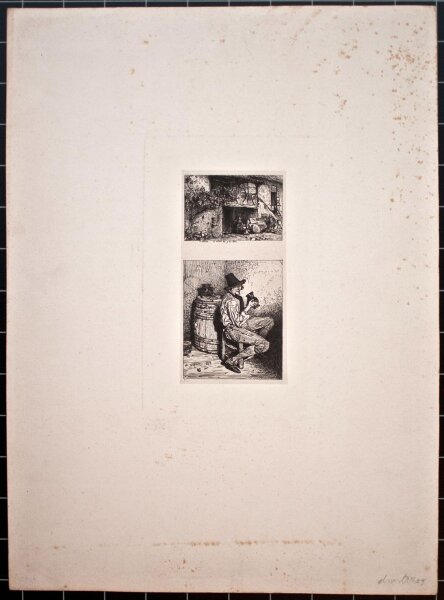 Charles Jacque - St. Come - 1843 - Radierung