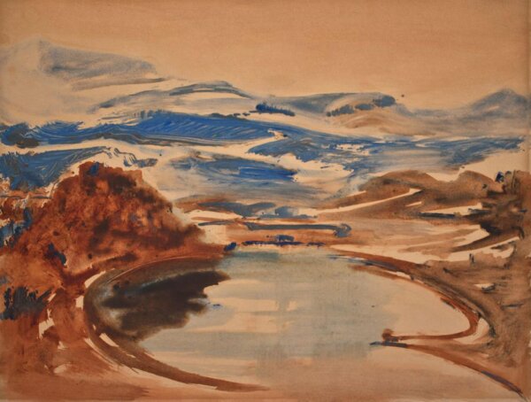 unbekannt - Landschaft - o.J. - Aquarell