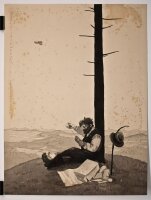 Friedrich Bach - Samstag - o.J. - Tusche