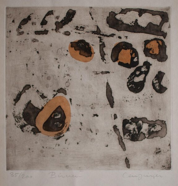 Greta Leuzinger - Birnen - o.J. - Farbradierung