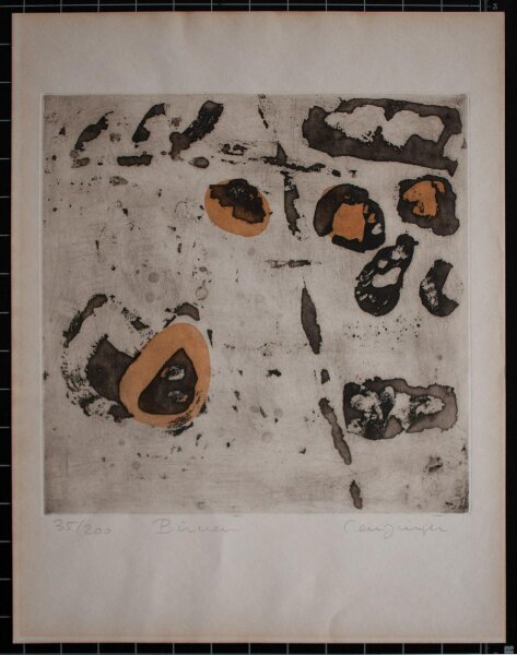 Greta Leuzinger - Birnen - o.J. - Farbradierung