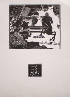 Dorothea Kowar - Naujahrsgrafik - 1987 - Holzstich