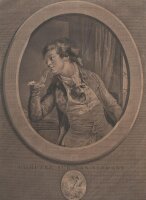 Augustin de Saint-Aubin - Comptez sur mes Sermens - o.J. - Kupferstich