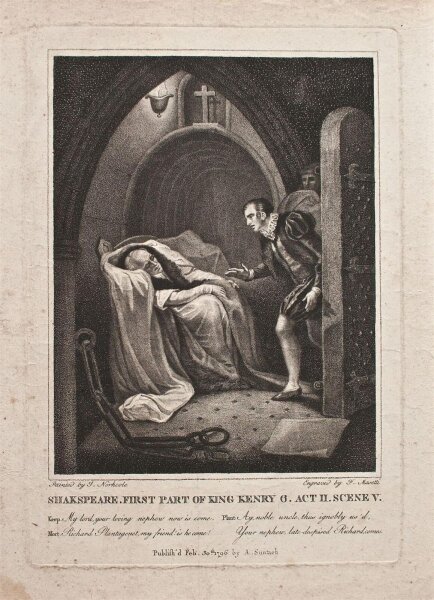 F. Massetti - König Heinrich/King Henry, Shakespeare - 1796 - Punktierstich