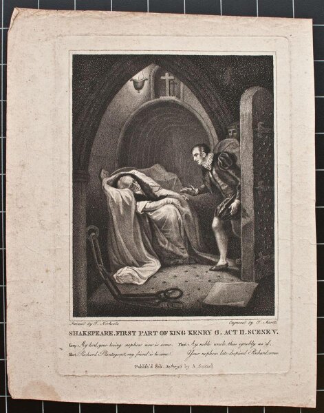 F. Massetti - König Heinrich/King Henry, Shakespeare - 1796 - Punktierstich