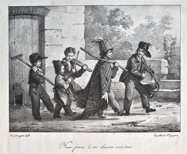 Henri Gaugain - Kinderspiel - o.J. - Punktierstich