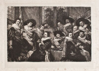 William Unger - Festmahl der Offiziere der Sankt-Georgs-Schützengilde - o.J. - Radierung