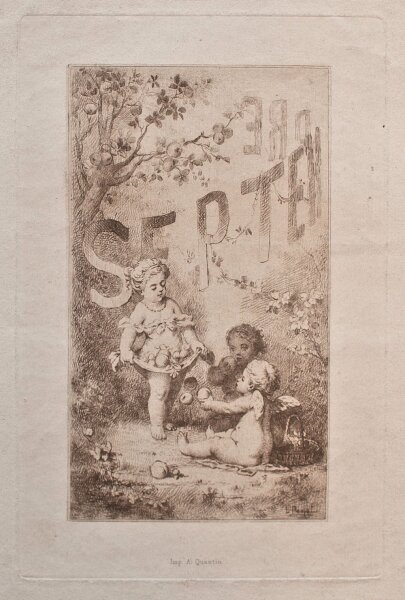 Lucien Penet - Allegorische Darstellung - o.J. - Radierung