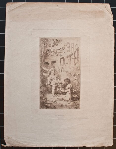 Lucien Penet - Allegorische Darstellung - o.J. - Radierung