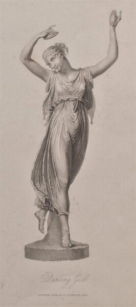 unbekannt - Dancing Girl - 1833 - Punktierstich