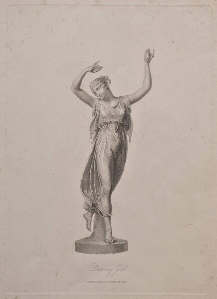 unbekannt - Dancing Girl - 1833 - Punktierstich